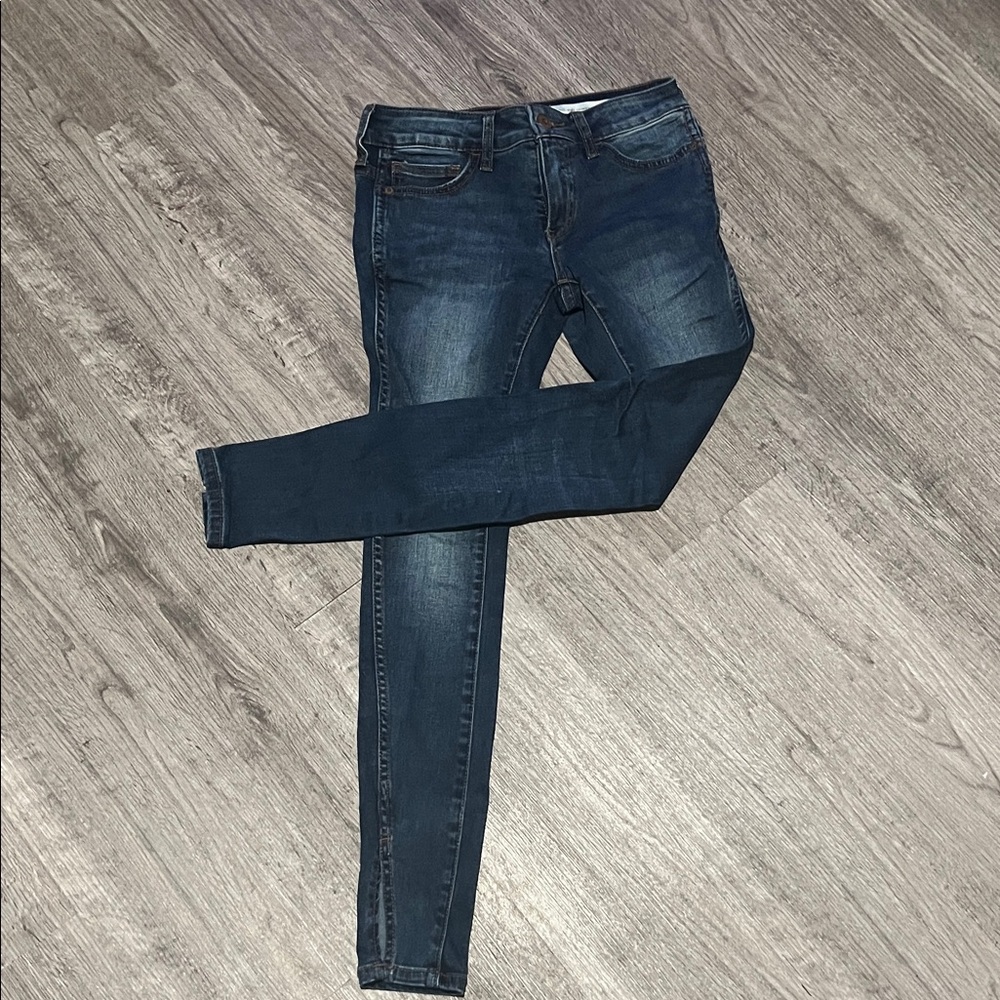 Pilcro and the Letterpress Dark Blue Skinny Jeans